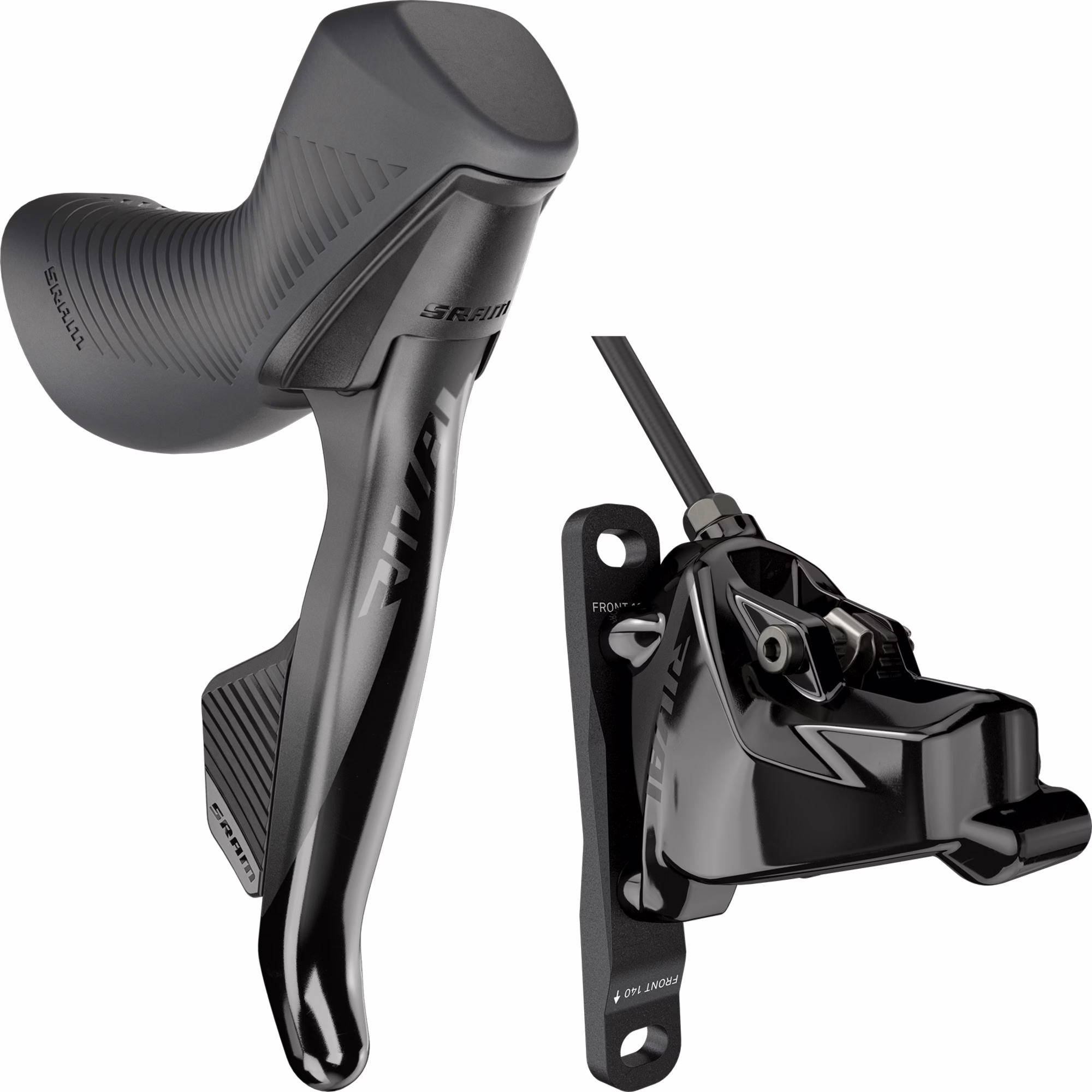 SRAM Rival AXS Flat Mount Disc Brake and E-Shift Lever